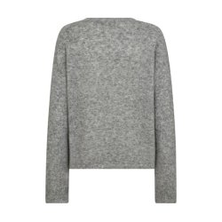 Mape o-neck knit Mos Mosh, grey melange 