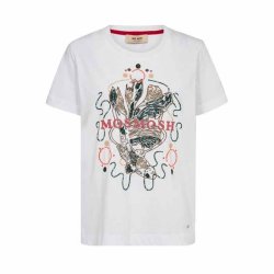 Hallin o-ss deco tee Mos Mosh, white