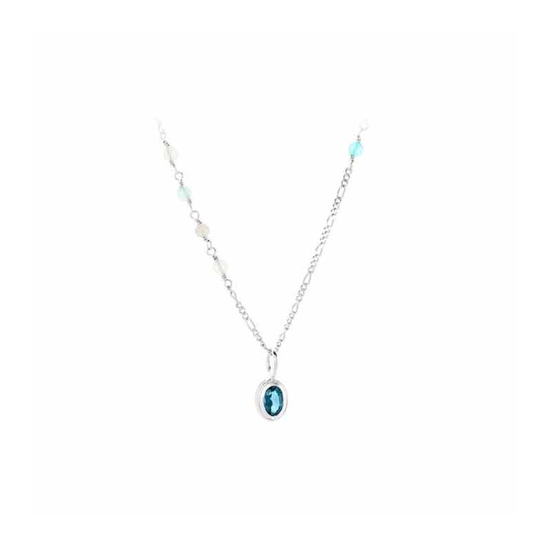 Hellie blue ice necklace adj. 45-52 cm Pernille Corydon