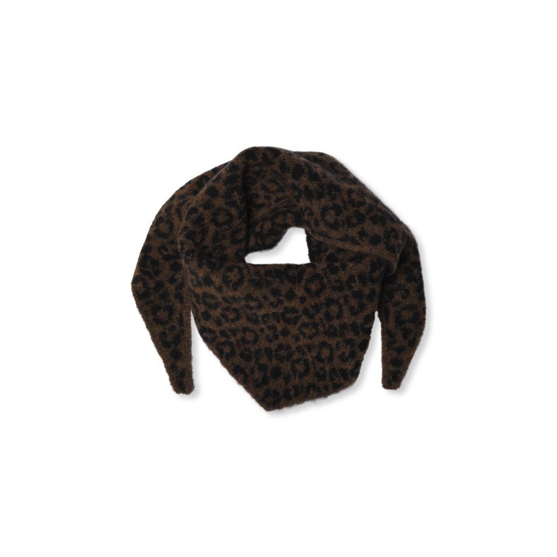 Hiko scarf SibinLinnebjerg, brown/black