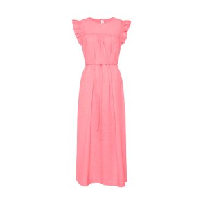 Stockholm sl long dress frau, hot coral stripe