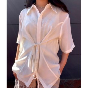 Molly string effect shirt Copenhagen Muse, jet stream