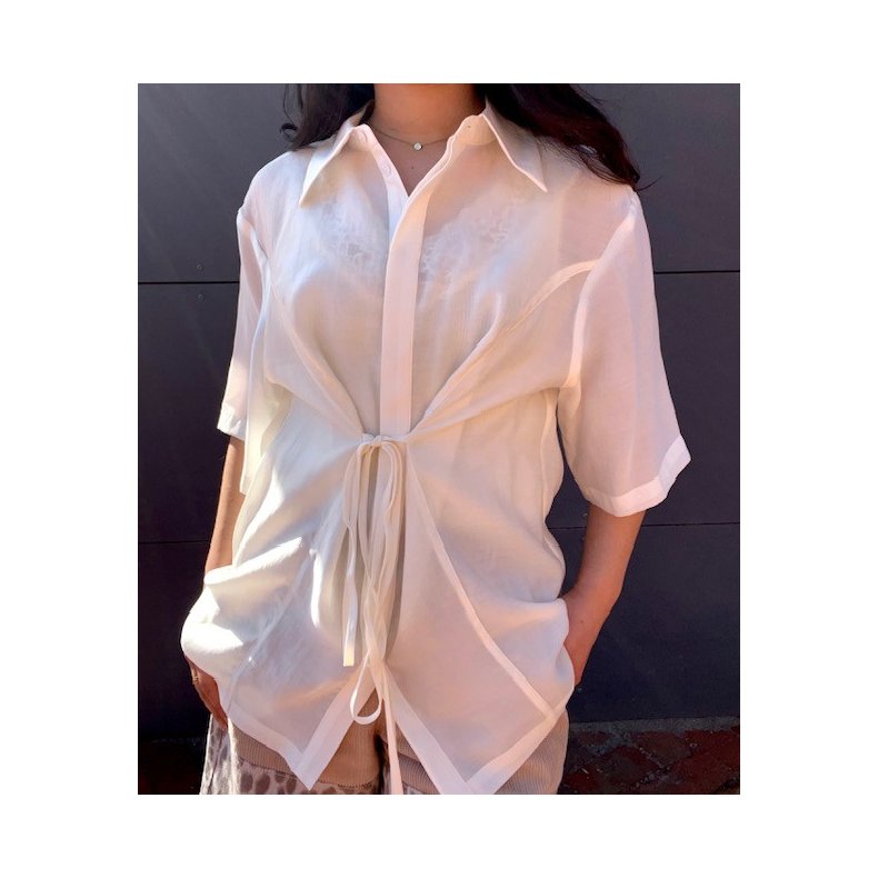 Molly string effect shirt Copenhagen Muse, jet stream