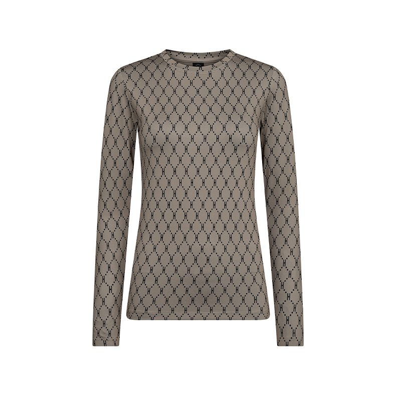 Printed blouse Hype the Detail, beige