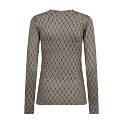 Printed blouse Hype the Detail, beige