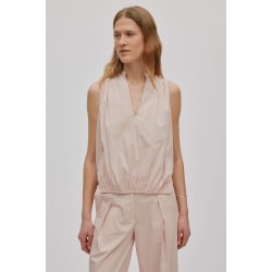 Ingeborg papery sleeveless blouse Rabens Saloner, powder