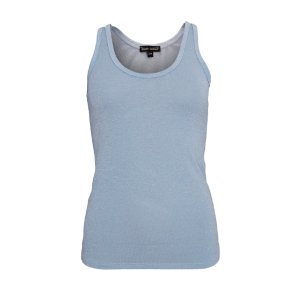 Faye lurex top Black Colour, ice blue