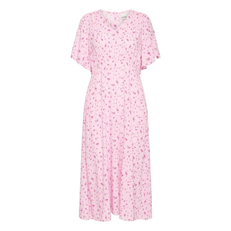 Vera dress ICHI, pink lady flower
