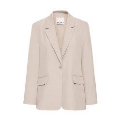 ICHI Fava long blazer, dove melange