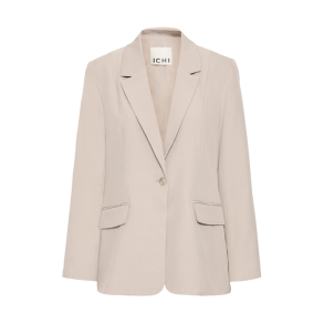 ICHI Fava long blazer, dove melange