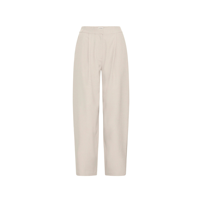 ICHI Fava barrel pants, dove melange