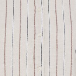 Linno shirt ICHI, brown stripe