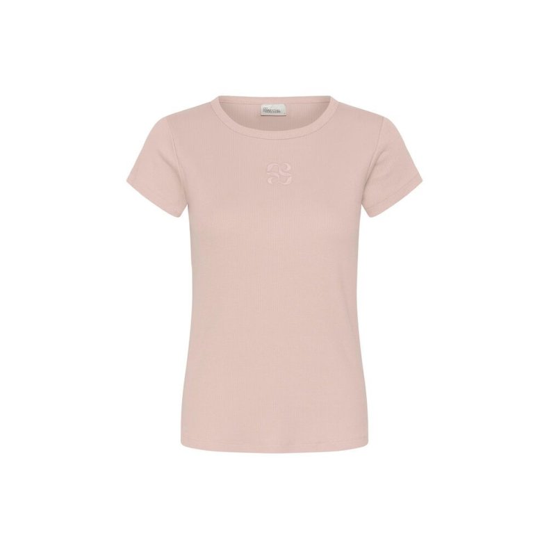 The mandy tee My Essential Wardrobe, adobe rose washed