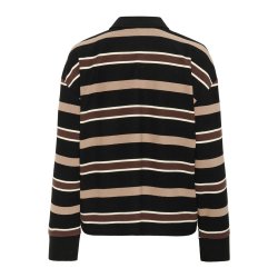 Salina polo blouse My Essential Wardrobe, black