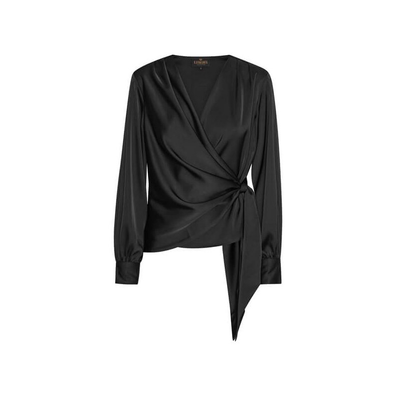 Ines blouse Karmamia, semi rich black