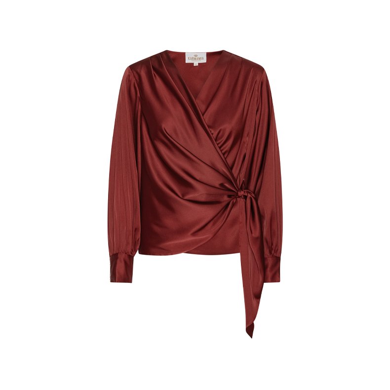 Ines blouse Karmamia, bordeaux