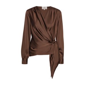 Ines blouse Karmamia, semi rich brown
