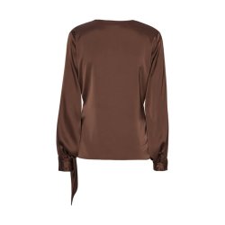 Ines blouse Karmamia, semi rich brown