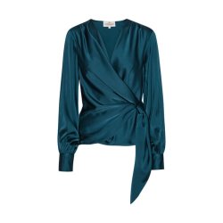 Ines blouse Karmamia, semi rich teal