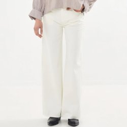 Ini canvas light pants Rabens Saloner, winter white