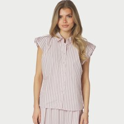 Isella double stripe top Neo Noir, rose