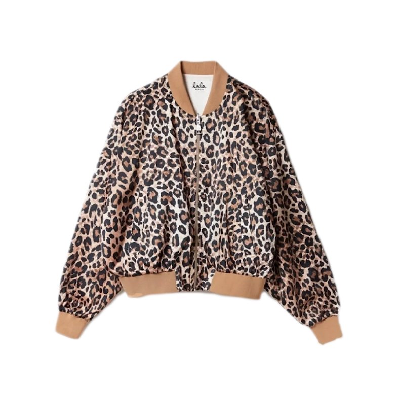 Jessa satin jacket Lala Berlin, leopard