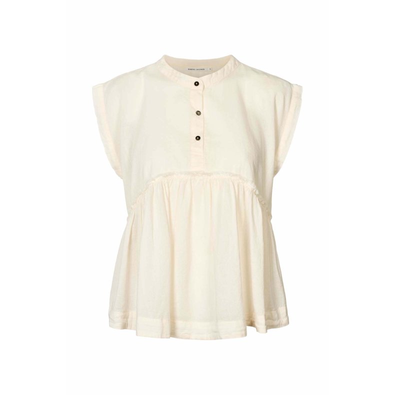 Deona cotton blouse Rabens Saloner, bone