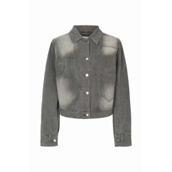 Janny grey denim jacket Rabens Saloner, washed grey