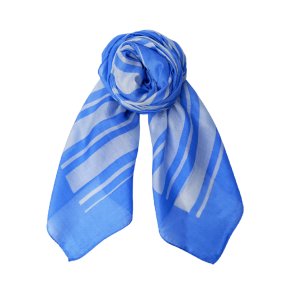 Kaisa silk scarf Black Colour, blue