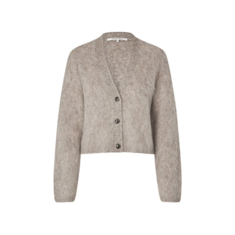 Karla knit cardigan Second Female, pumice stone