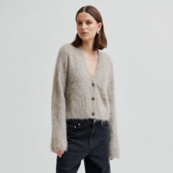 Karla knit cardigan Second Female, pumice stone