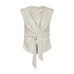 Katarim crepe top Neo Noir, ivory
