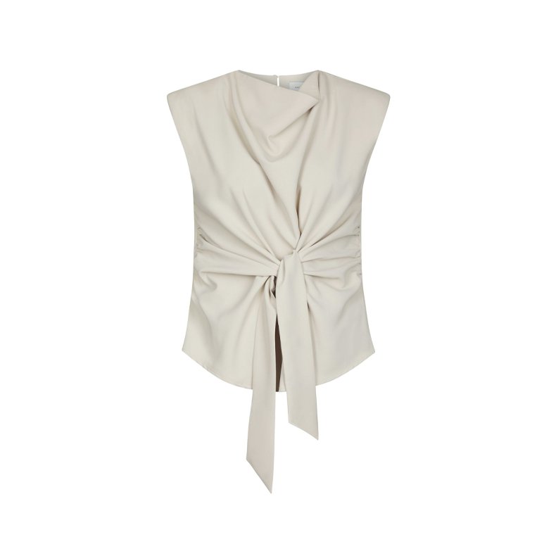 Katarim crepe top Neo Noir, ivory