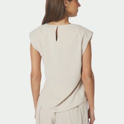 Katarim crepe top Neo Noir, ivory