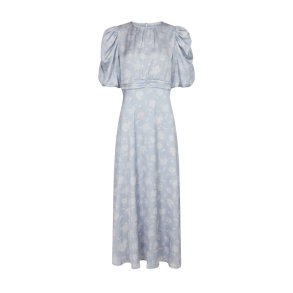 Kikka faded flower dress Neo Noir, light blue