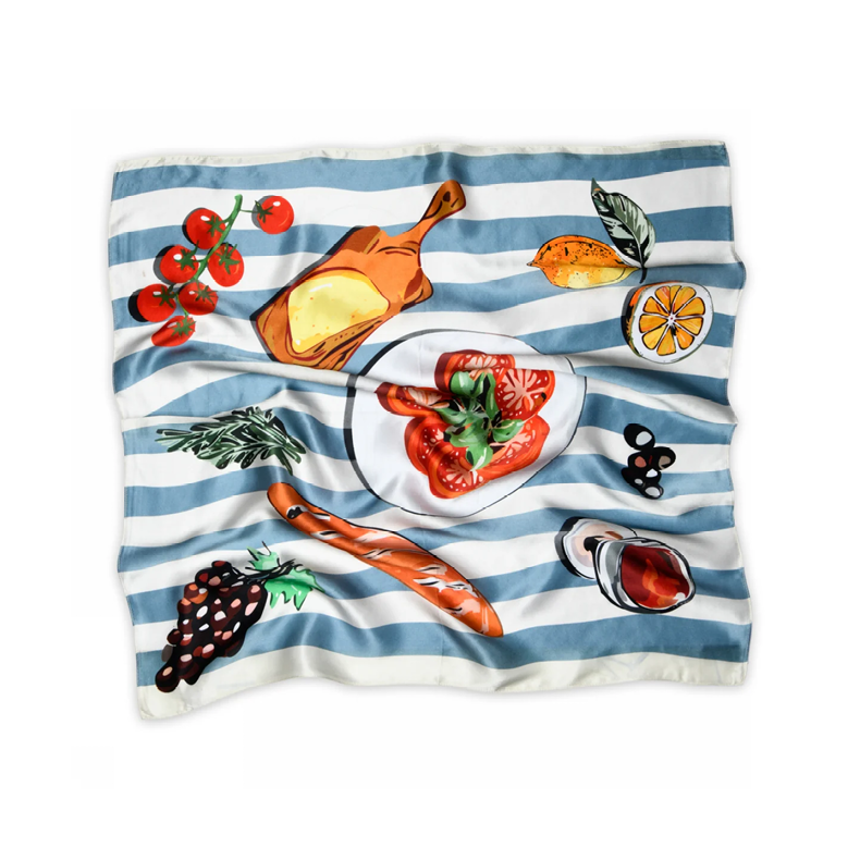 Sneaky Fox Kimberly silk scarf, cream