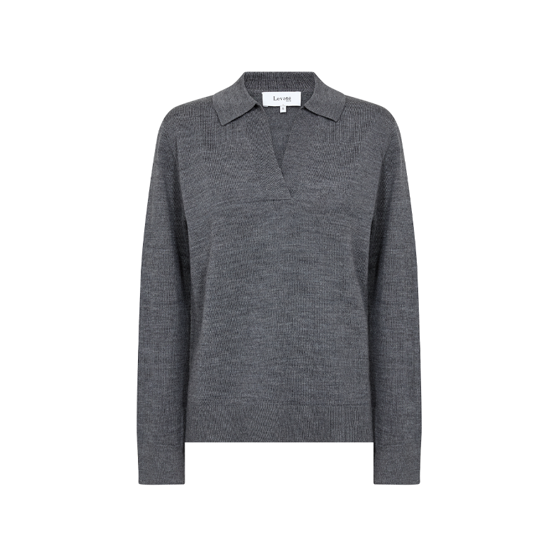 Ismaila 9 pullover Levet Room, dark grey mel