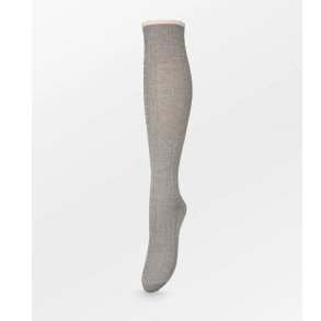 Scallop knee sock Beck Sndergaard, grey melange