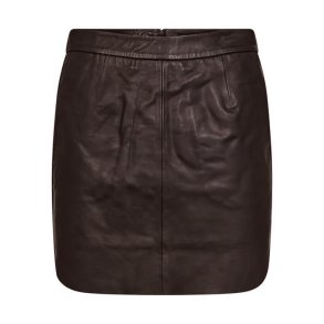 Kylie leather mini skirt Ivy Copenhagen, expresso brown