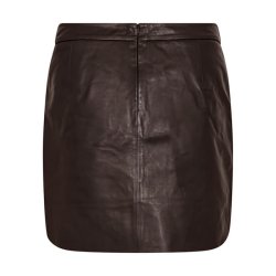 Kylie leather mini skirt Ivy Copenhagen, expresso brown