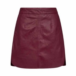 Kylie leather mini skirt Ivy copenhagen, burgundy