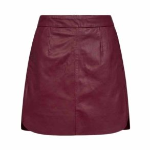 Kylie leather mini skirt Ivy copenhagen, burgundy
