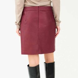 Kylie leather mini skirt Ivy copenhagen, burgundy