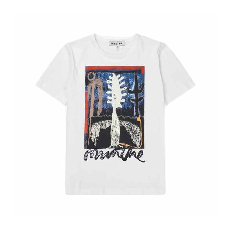 Lack t-shirt Munthe, white 