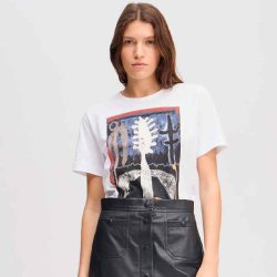 Lack t-shirt Munthe, white 