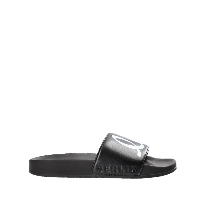 Beach slider bilbao Lala Berlin, gum black/white 39