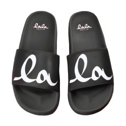 Beach slider bilbao Lala Berlin, gum black/white