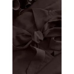 N-latanietta blouse Noella, chocolate