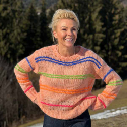 Lene Beier x Lind LBPetunia strik, soft peach