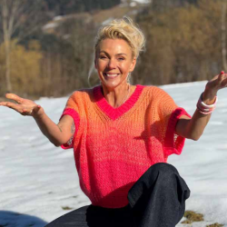 Lene Beier x Lind LB�ble strik, raspberry pink